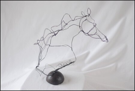 T&ecirc;te de cheval - fil de fer - PU