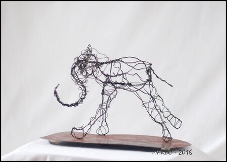 &Eacute;l&eacute;phanteau fil de fer 20 cm