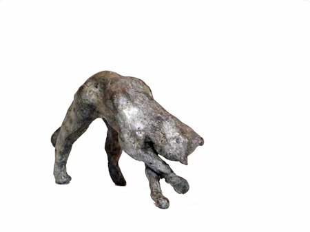 CHAT JOUEUR bronze 2/8