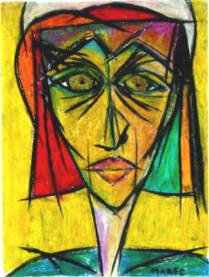 Portrait vitrail