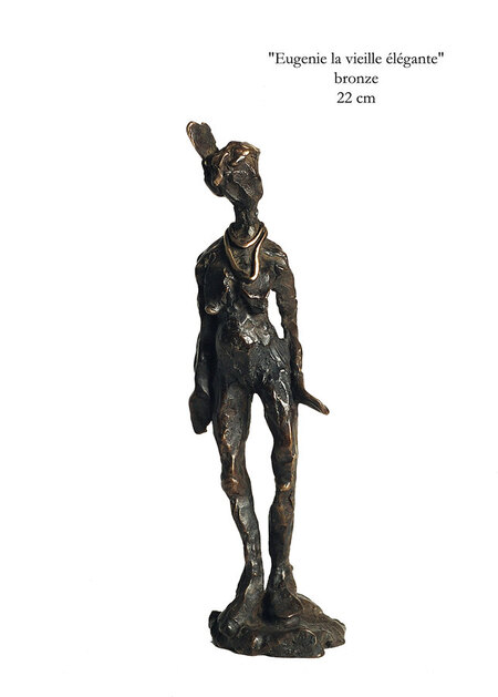 LA VIEILLE ELEGANTE bronze