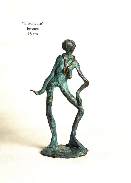 LA CRANEUSE bronze