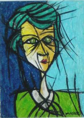 Femme bleue