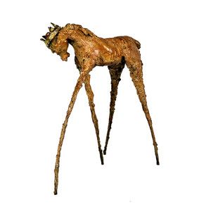 FOAL COURONNE 75 cm bronze 