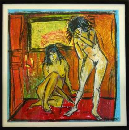 Deux nus dans la pi&egrave;ce
