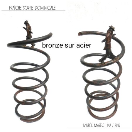 Froid dominical - bronze sur acier  PU