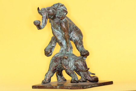 Et hop! bronze et bois (Eb&egrave;ne)