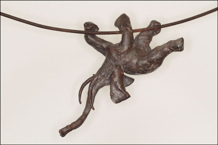 Dr&ocirc;le d'id&eacute;e  bronze et acier