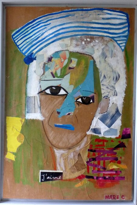 sans titre collage 100X 80 CM