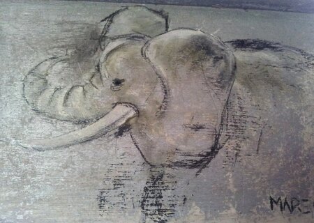 sans tritre peinture sur bois